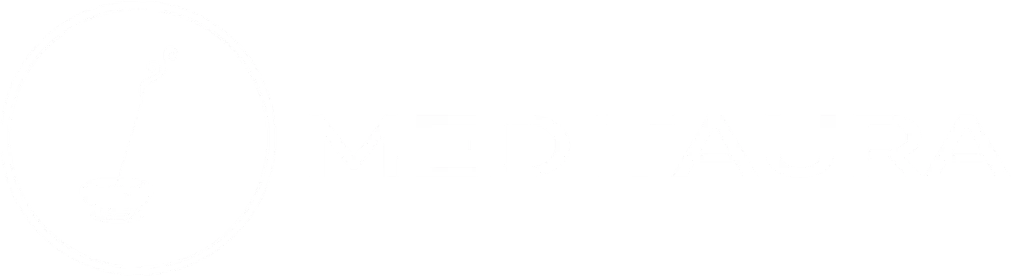 Meditaura.com website logo horizontal for meditation products online store