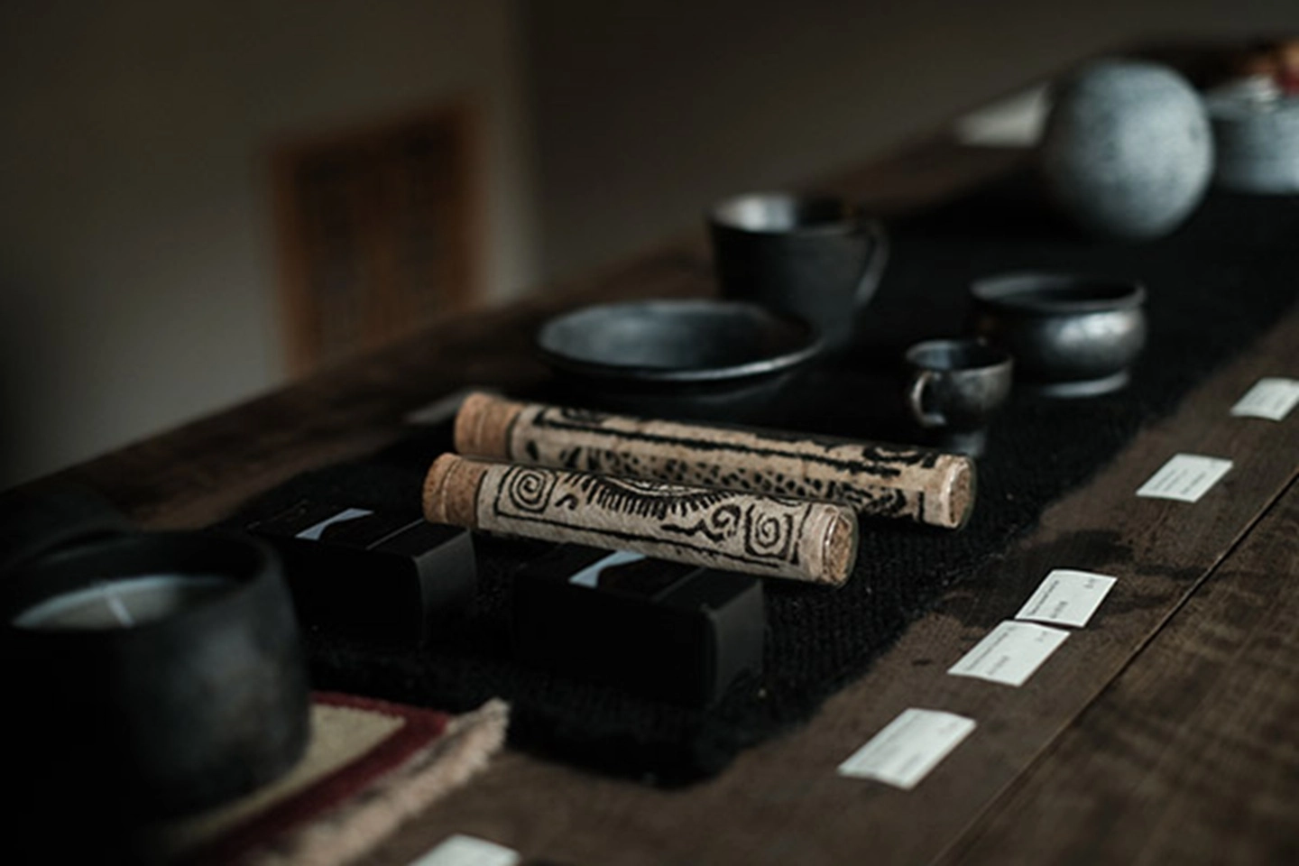 SUPERTIBET collection featuring incense, soap, and traditional Tibetan-inspired ritual items.