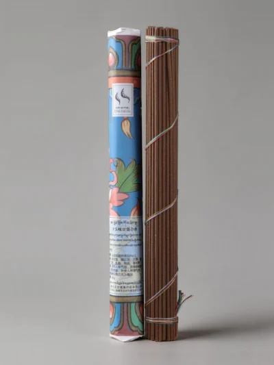 Frontal packaging of Cardamom 25 incense, authentic Labrang Monastery edition.